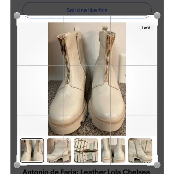 Shoes | Nwt Antonio De Faria Lola Chelsea Platform Cream  display picture 3